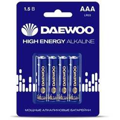 Батарейка Daewoo High Energy Alkaline AAA 4 шт. 5030381