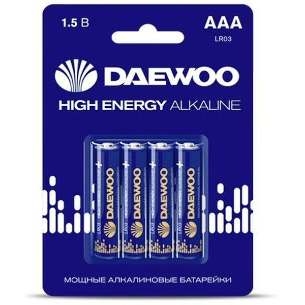 Батарейка Daewoo High Energy Alkaline AAA 4 шт. 5030381