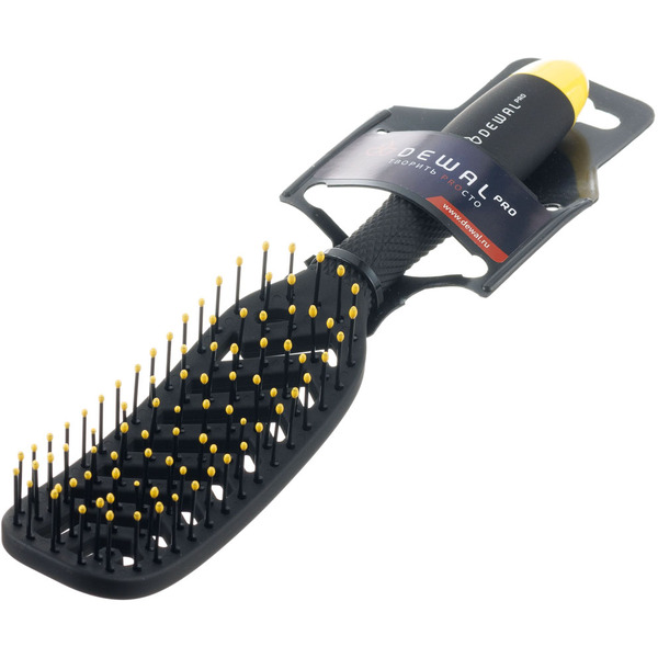 Щетка для укладки продувная DEWAL BANANA BLACK 8 рядов  BNN83