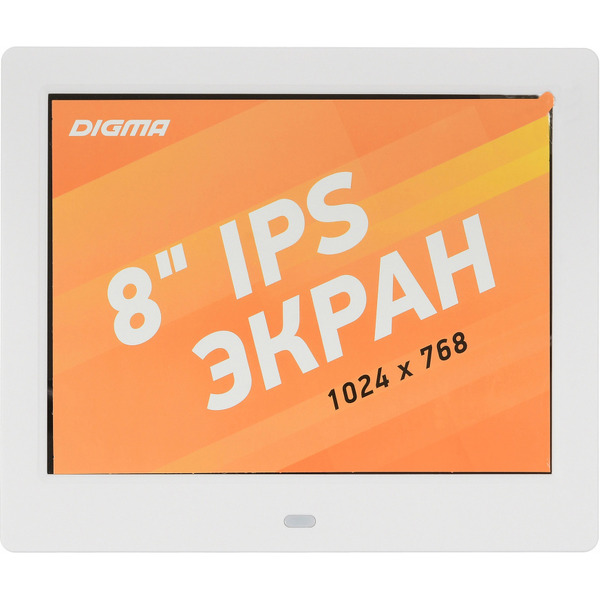 Цифровая фоторамка Digma PF-843 (белый)