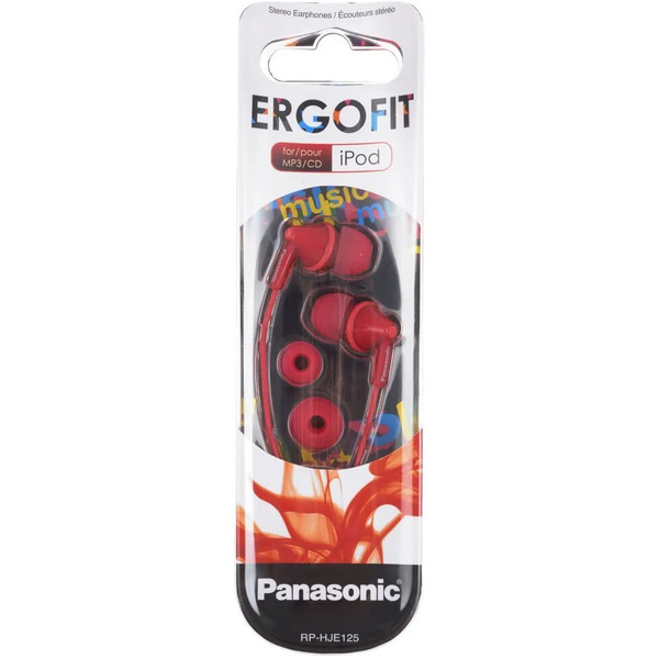 Наушники PANASONIC RP-HJE125E-R
