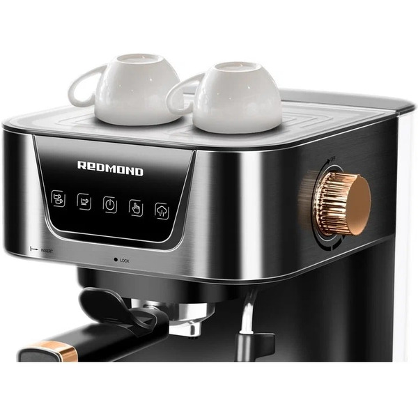 Кофеварка REDMOND RCM-CBM1514 (хром/бронза)