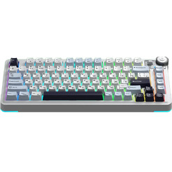 Клавиатура AULA AU75 (LIght Blue-White-Dark Purple,Star vector switches)
