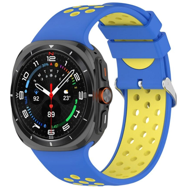 Ремешок Bingo Sport для SAMSUNG Galaxy Watch Ultra 47 мм (синий с желтым)