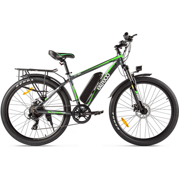 Велогибрид Eltreco XT 750 (серый/зеленый)
