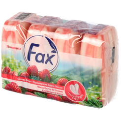 Крем-мыло FAX Клубника&крем 4х70г