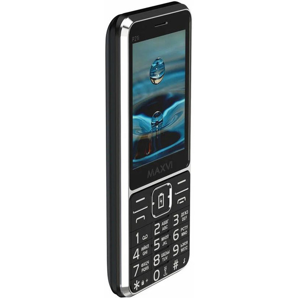 Кнопочный телефон Maxvi P21i (черный)