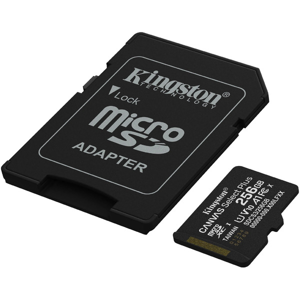 Карта памяти Kingston Canvas Select Plus microSDXC 256GB SDCS3/256GB (с адаптером)