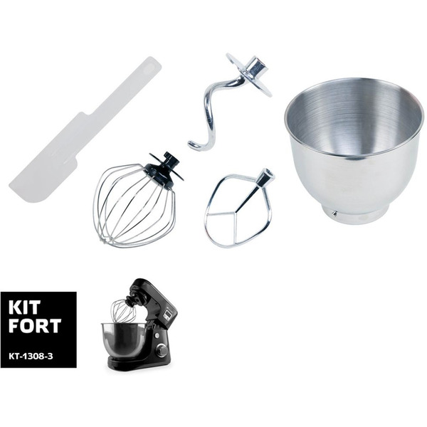 Планетарный миксер KITFORT KT-1308-3 черный
