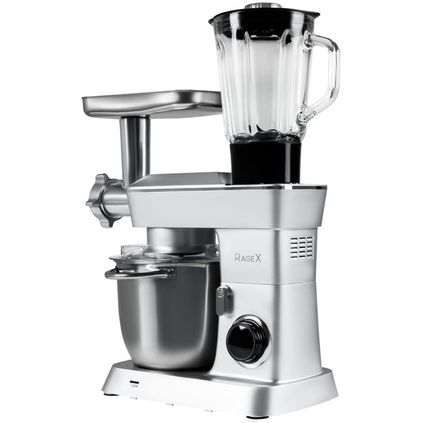 Кухонный комбайн RAGEX R112-900 (серебристый)