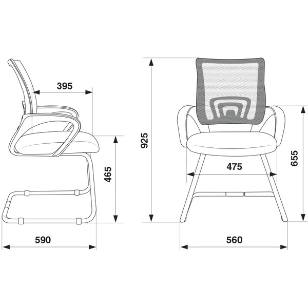 Кресло Бюрократ CH-695N-AV/DG/TW-11 (серый/черный)