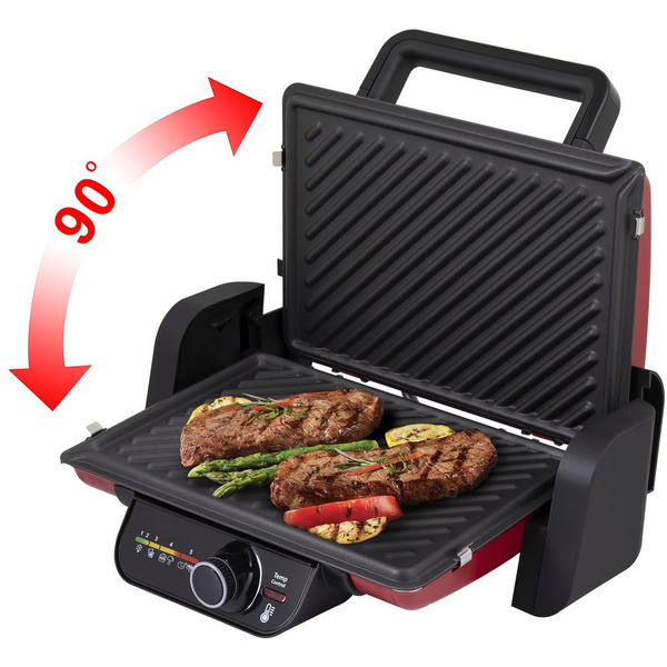 Гриль электрический MAUNFELD MGE2000CH вишневый