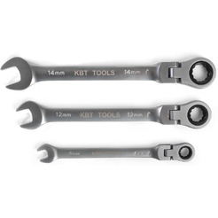 Ключ KBT Professional комбинированный трещоточный с шарниром 12 мм