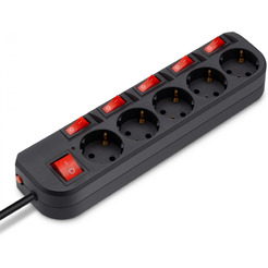 Сетевой фильтр Buro 500SH-5-SW-B