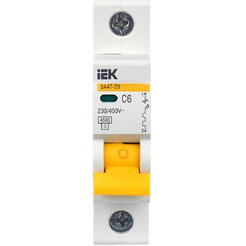 Выключатель автоматический IEK ВА 47-29 6А 1P 4.5кА С MVA20-1-006-C