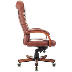 Кресло Бюрократ T-9928WALNUT/CHOK (светло-коричневый)