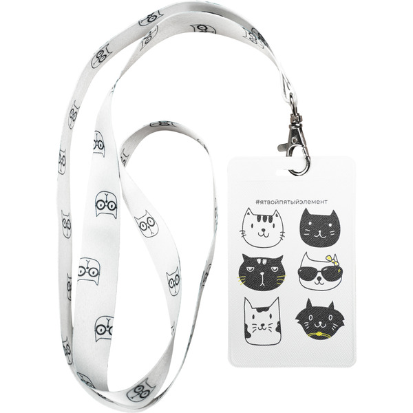 Ланьярд "Коты" (Экокожа)