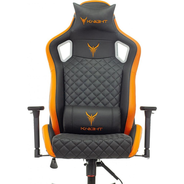 Кресло игровое Knight Outrider (1628891) черный/оранжевый