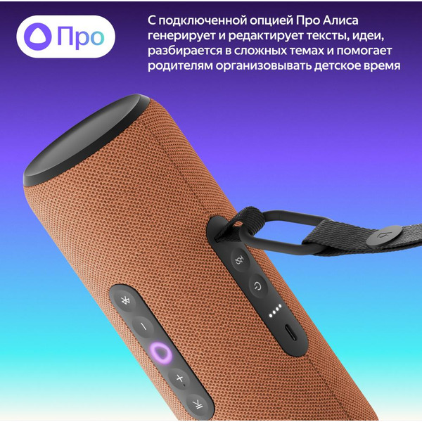 Портативная Умная колонка Яндекс.Станция Стрит YNDX-00030ORG (оранжевый)