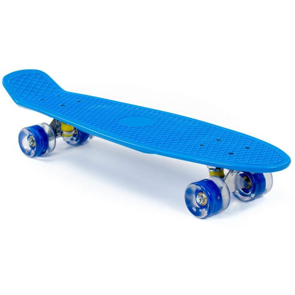 Доска роликовая Полесье 89359 (66 см) синяя с синими колёсами