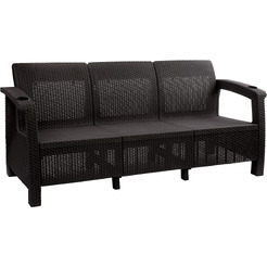 Садовый диван Альтернатива Ротанг-плюс М8836 (мокко)