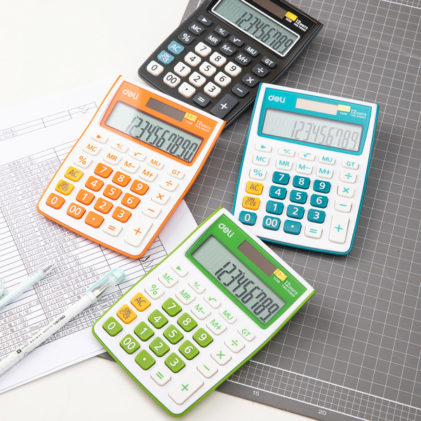 Калькулятор Deli E1238black