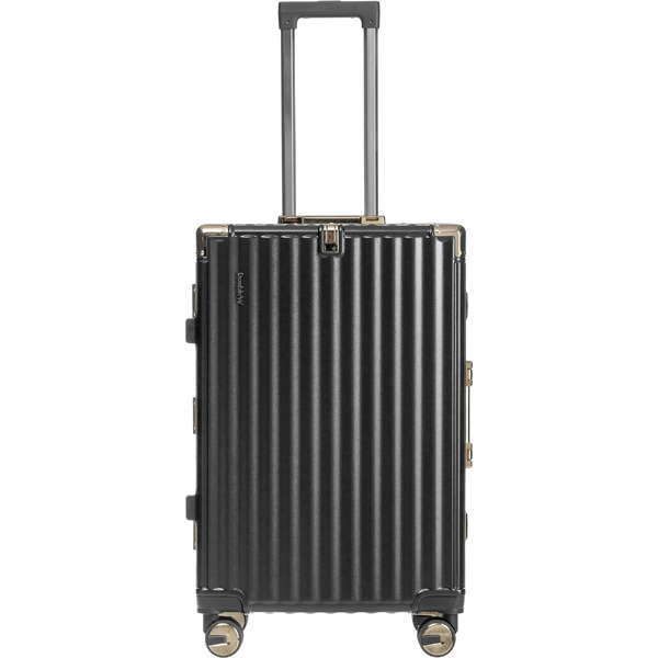 Чемодан DoubleW E087# (M,черный)