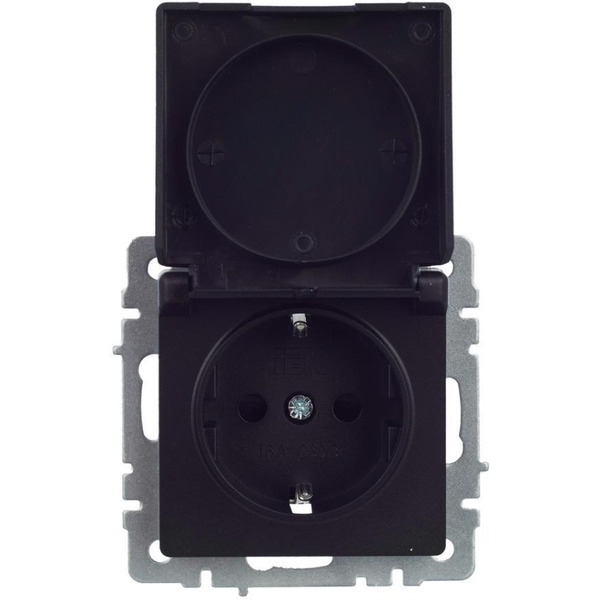 Розетка IEK Brite РСбш10-3-44-БрЧ