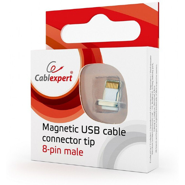 Сменный разъем Gembird CC-USB2-AMLM-8P (USB2.0 to 8pin Magnetic) к кабелям AMLM magnetic