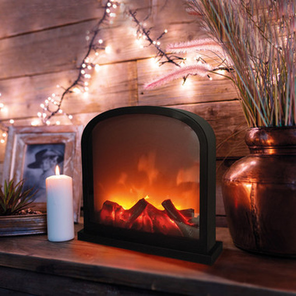 Светодиодный камин NEON-NIGHT Шале с эффектом живого огня 511-006