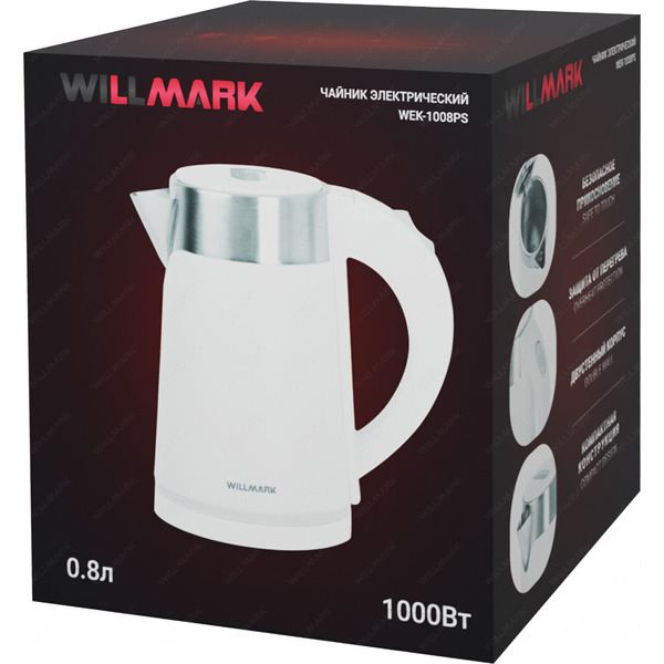 Электрический чайник Willmark WEK-1008PS