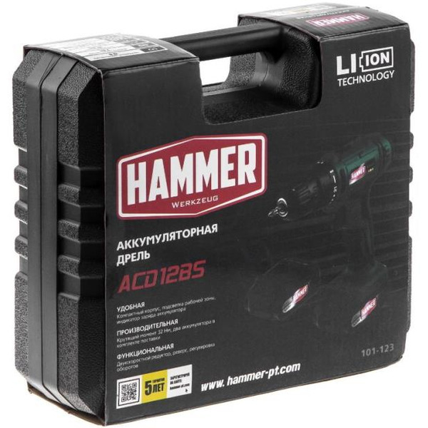 Дрель-шуруповерт Hammer ACD12BS
