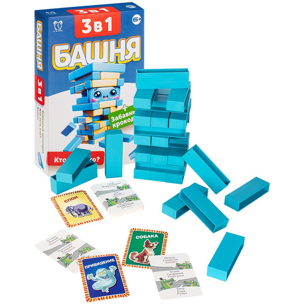 Настольная игра Dream Makers Башня. Забавный крокодил. Кто есть кто? 2313C