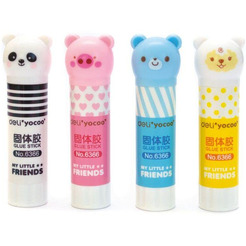 Клей карандаш  DELI "Звери" 6366