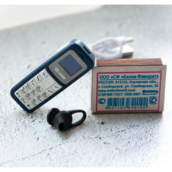 Мобильный телефон Olmio A02 (синий-белый)