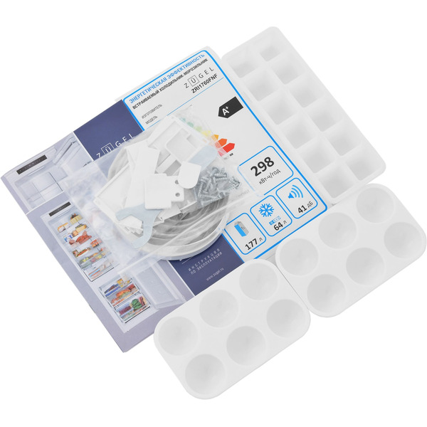 Встраиваемый холодильник ZUGEL ZRI1760FNF