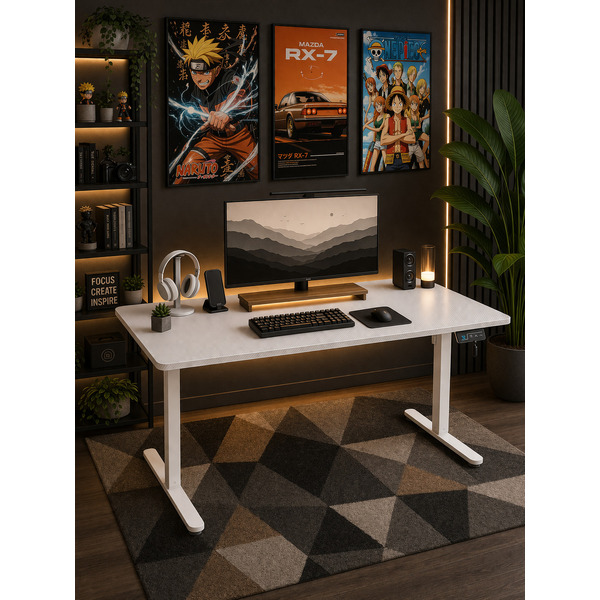 Стол с регулировкой высоты Zone51 e-Platform 140 White Z51-DSK-EPL-WH4