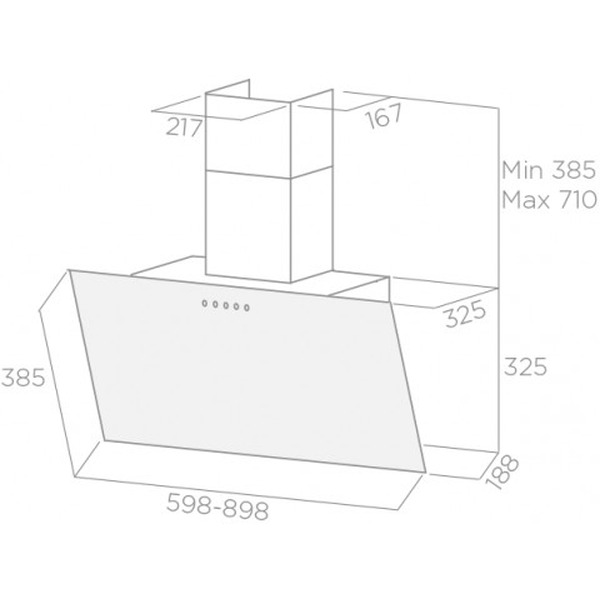 Кухонная вытяжка Elica Shire WH/A/90 [PRF0119828]