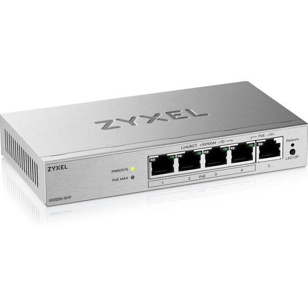 Коммутатор Zyxel GS1200-5HPV3-EU0101F