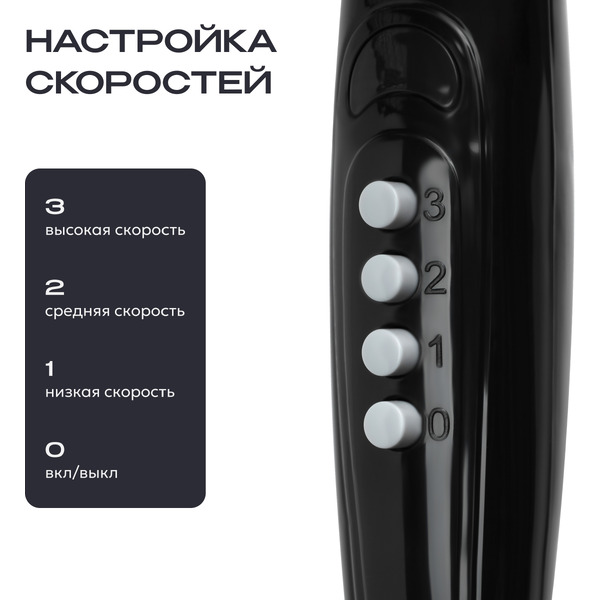 Напольный вентилятор RAGEX R1205-000 (черный)
