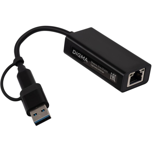 Сетевой адаптер 2.5G Ethernet Digma DLA-GTUC01