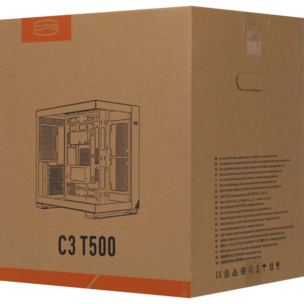 Корпус ATX PCCooler C3-T500BKD0-GL BK (без блока питания)