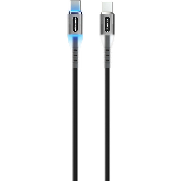 Кабель ATOMIC LEDIT USB-C - USB-C PD 60W 30.370 (черный)