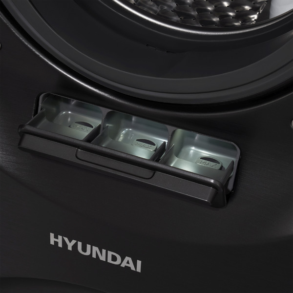 Стирально-сушильная машина Hyundai WMD9423 (темно-серебристый)