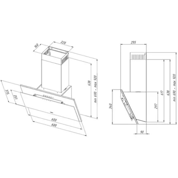 Вытяжка Akpo Juno Eco 60 wk-4 (белый)