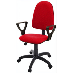 Кресло офисное Фабрикант Престиж+ (ТК-12 красный/PL 600)