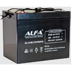 Аккумулятор лодочный ALFA SL12-80 (80 А/ч)