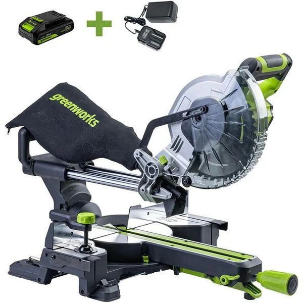 Торцовочная пила Greenworks GD24MS216 1501707UA