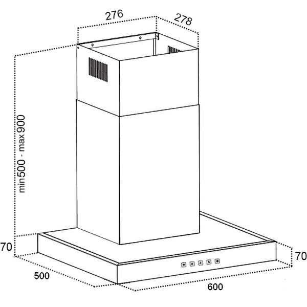 Вытяжка Germes Parma Inox 60