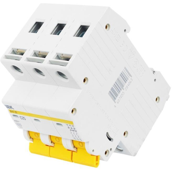 Выключатель автоматический IEK ВА47-29 25А 3Р 4,5кА С MVA20-3-025-C